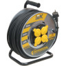 Катушка УК50 на мет. С термозащитой 4 места 2P+PE/50м КГ 3х1,5мм2 IP44 IEK PROFESSIONAL - WKP16-16-04-50-44