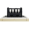 Выключатель 2-клавишный проходной IEK FORTEPIANO с индикацией 10А FP408 ваниль FP-V22-1-10-1-K10